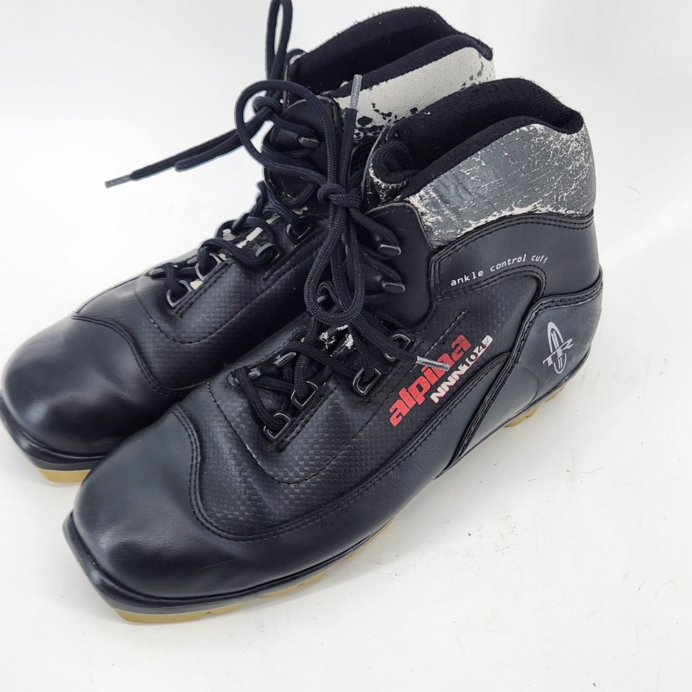 Alpina NNN 104 TR Cross Country‎ Ski Boots Ankle Control Cuff Made Slovenia